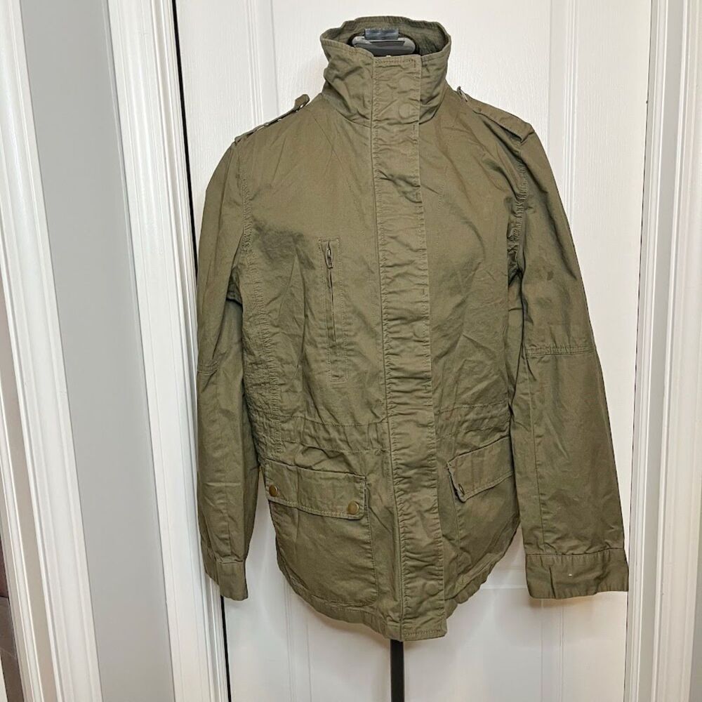 Love Tree Anorak Cargo Military Safari Utility Field Hooded Full Zip Jacket